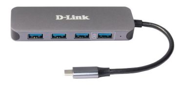 D-Link USB-C auf 4-Port USB 3.0 Hub mit Power D Hub (DUB-2340)