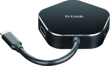 D-Link USB-C 4-Port USB 3.0 Hub mit HDMI und US Hub (DUB-M420)