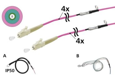 METZ 4xOM4 LC-LC 100m Einziehhilfe IP50 OpDAT VIK Universalkabel (152U047JJ5100G)