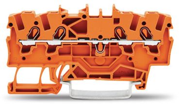 Wago 2001-1402 TOPJOB S orange 1,5qmm 4 Leiter Durchgangsklemme (2001-1402)