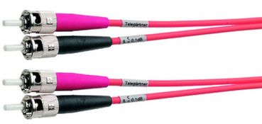 Telegärtner 50/125 OM3 L=1m Duplex-Rangierkabel (100010726)