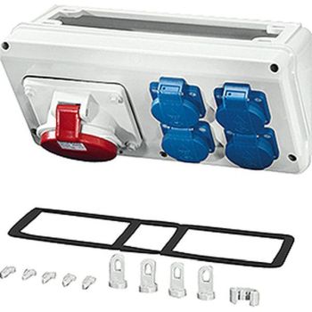 Hensel 4x Schuko + CEE 32A 5polig 400V 6h MI-Connection Box (MiCB17)