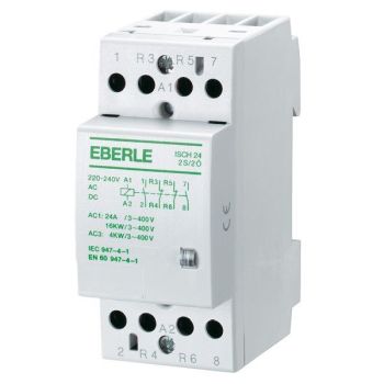 Eberle ISCH24-4Ö 24A 230V AC Installations-Schütz (049087140000)