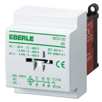 Eberle ISCH20-4S 20A 230V AC Installations-Schütz (049095140000)