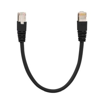 Rutenbeck PK Cat.6A iso U 6 kV HF 1,0 m sw Patchkabel (23510210)