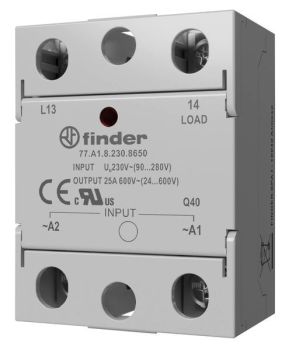 Finder 25 A/24 bis 280 V AC Elektronisch Lastrelais (77.A1.8.230.8250)