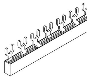 Pollmann G-3L-160 ML 9TE 3polig 10qmm Phasenschiene Gabel (2217312)
