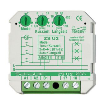 Schalk ZS U2 1S 16A Unterputz Lichtzeit-Impulsschalter (ZSU209)