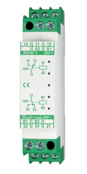 Schalk RDW1 2x24VUC 2W 10A Doppelrelais (RDW104)