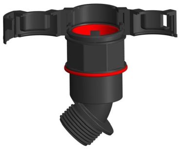 Wiska EBF45-17-20-BK 45° Kunststoffkabelverschraubung (10106959)