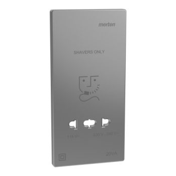 Merten für Rasiersteck. Edelstahl System Design Zentralplatte (MEG2109-3436)