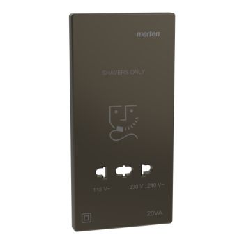 Merten für Rasiersteck. Moccam. System Design Zentralplatte (MEG2109-3452)