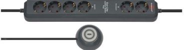 Brennenstuhl ECO-Line Comfort Switch Plus 6fach Steckdosenleiste (1159560516)