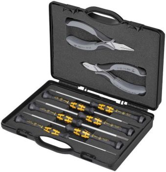 Knipex ESD 5-teilig f. Arb. an elektr. Bauteil. Elektronik-Box (00 20 18 ESD)