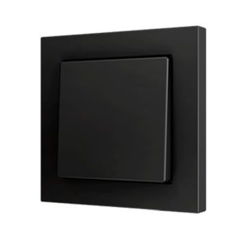 Zennio ZS55 Soft für 1 Binäreing. 55x55 sw Taster (ZS551PB1A)