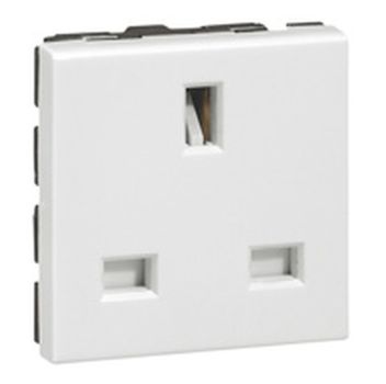 Legrand 077505 Britisch SK 2modulig weiss Steckdose (077505)