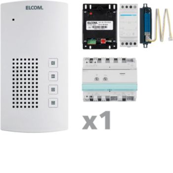 ELCOM AKF-01 i2-BUS freisprech 1Teilnehmer Audio-Sprechanlagen-Set(1001801)