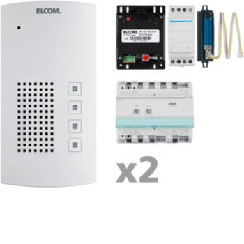 ELCOM AKF-02 i2-BUS freisprech 2Teilnehmer Audio-Sprechanlagen-Set(1001802)