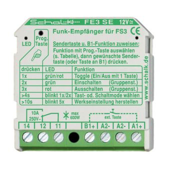 Schalk FE3SE2 1Kanal 12V UC (UP) Funk-Empfängerschalter (FE3SE2)