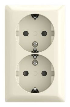 Busch-Jaeger 202 EAPBJ-522 weiß Doppelsteckdose SCHUKO (2TKA00005532)