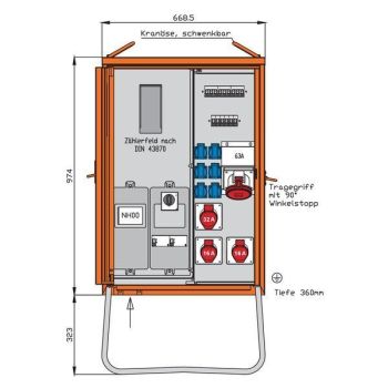 Walther 44 kVA Anschlussverteiler (WAV0170BR1)