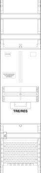 F-Tronic TRE11APZ 1-feldrig H=1050mm inkl APL-Set Tariffeld (7141614)