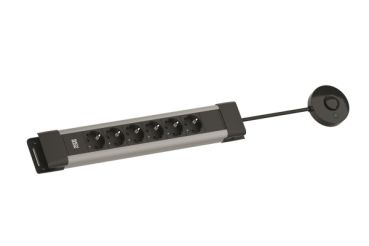 Bachmann 6xCEE7/3 1xFTS 2,0m CEE7/7 grau Steckdosenleiste (BM005907)