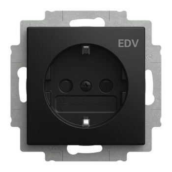 Busch-Jaeger 20 EUCB/DV-915 m.Aufdruck"EDV" Safety+ Steckdoseneinsatz SCHUKO (2CKA002013A5534)