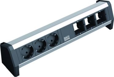 Bachmann DESK 3xSCHUKO 3xABD GST18 Steckdosenleiste (902.002)