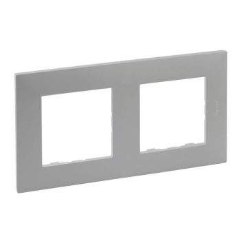 Legrand 864372 Niloe Step 2fach aluminium Rahmen (864372)