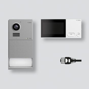 Siedle IQSL-0 Mattchrom LAN-Set  - ohne Blende - (210013218-00)
