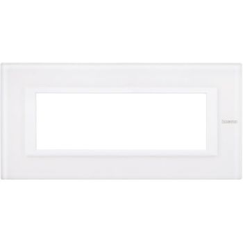 Bticino 6modulig white glass Rahmen (HA4806VBB)