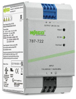 Wago 787-722 ECO 24V 5A primär getaktetes Stromversorgung (787-722)