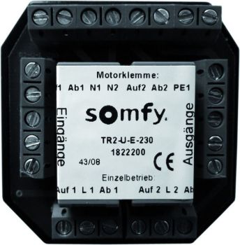 Somfy TR2-U-E-230 Unterputz für zwei Antriebe Trennrelais (1822200)