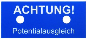 DEHN 480599 ACHTUNG! Potentialausgleich Hinweisschild (480599)