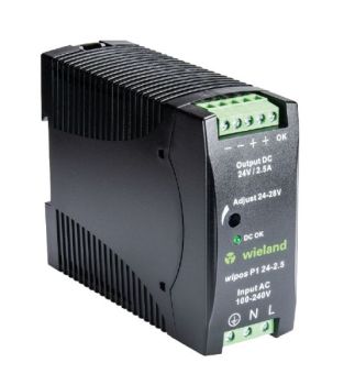Wieland wipos P1 24-2.5 1phasig 24VDC 2,5A Schaltnetzteil (81.000.6120.0)