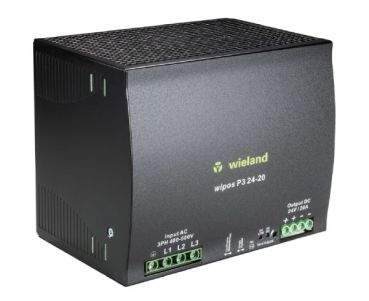 Wieland wipos P3 24-20 3phasig 24VDC 20A Schaltnetzteil (81.000.6180.0)