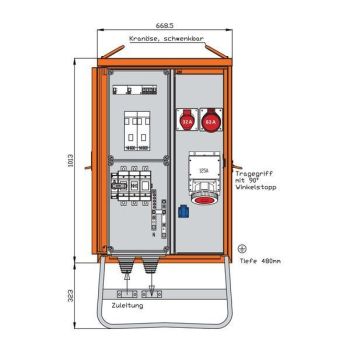 Walther WV0445R1 87kVa Verteilerschrank (WV0445R1)