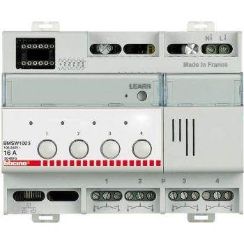 Bticino BMSW1003 4x16 A SCS Reiheneinbauaktor (BMSW1003)