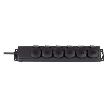 Brennenstuhl IP44 4fach schwarz 2m H07RN-F 3G1,5 Steckdosenverteiler (1159960)