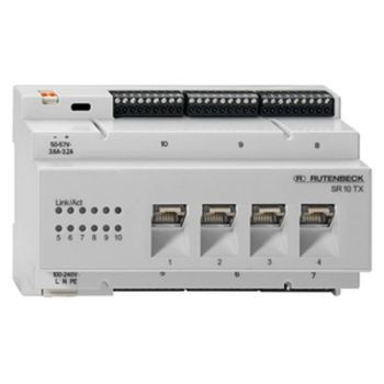 Rutenbeck SR 10TX GB für REG-Montage Gigabit-Switch (23510504)