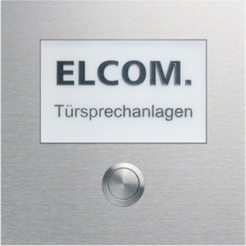 ELCOM CZM-210 1Taster+ gr.Schild MODESTA Tastenmodul(5810125)