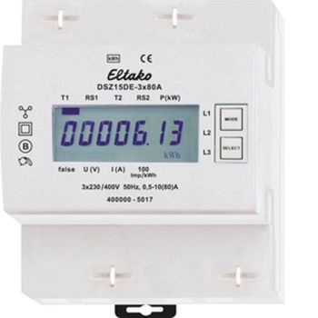 Eltako DSZ15DE-3x80A ohne Zulassung Drehstromzähler elektronisch (28380615)