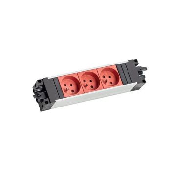 Bachmann STEP ALU 3XUTE EDV GST18 Steckdosenleiste (906.18813)