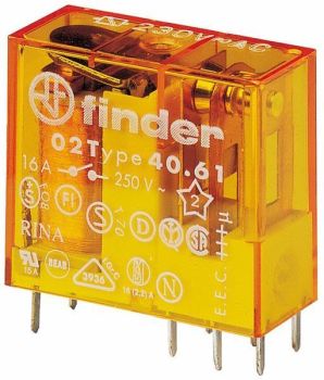 Finder 40.61.8.230.4000 1W 16A 230VAC Steck-/Printrelais (40.61.8.230.4000)