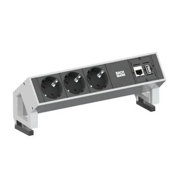 Bachmann 902.301 DESK2 3fach+1xCAT6+1xHDMI+1xUSB Steckdosenleiste (902.301)