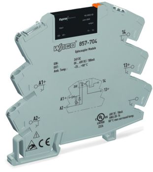 Wago 857-704 6mm 24VDC 48VDC/0.1A Stecksockel mit Relais (857-704)