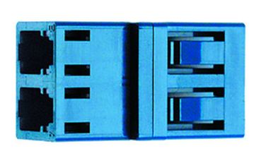 Telegärtner LC Duplex Multimode Kunststoffg. türkis LWL-Kupplung (100007151)