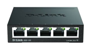 D-Link 5x10/100/1000 Desktop unmanaged Switch (DGS-105/E)