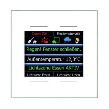 Issendorff LCN-GT4DW weiss Farbdisplay 2,8 4Tasten Glas-Infofeld (30173)